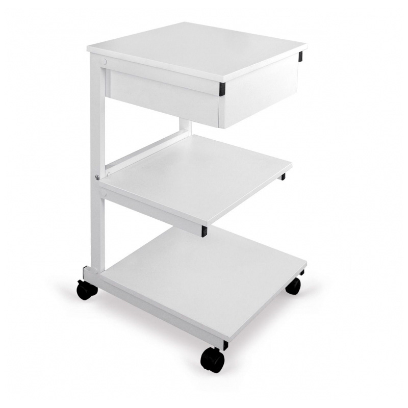 Stolik pod aparaturę aluminiowy Juventas III półki + szuflada – wynajem